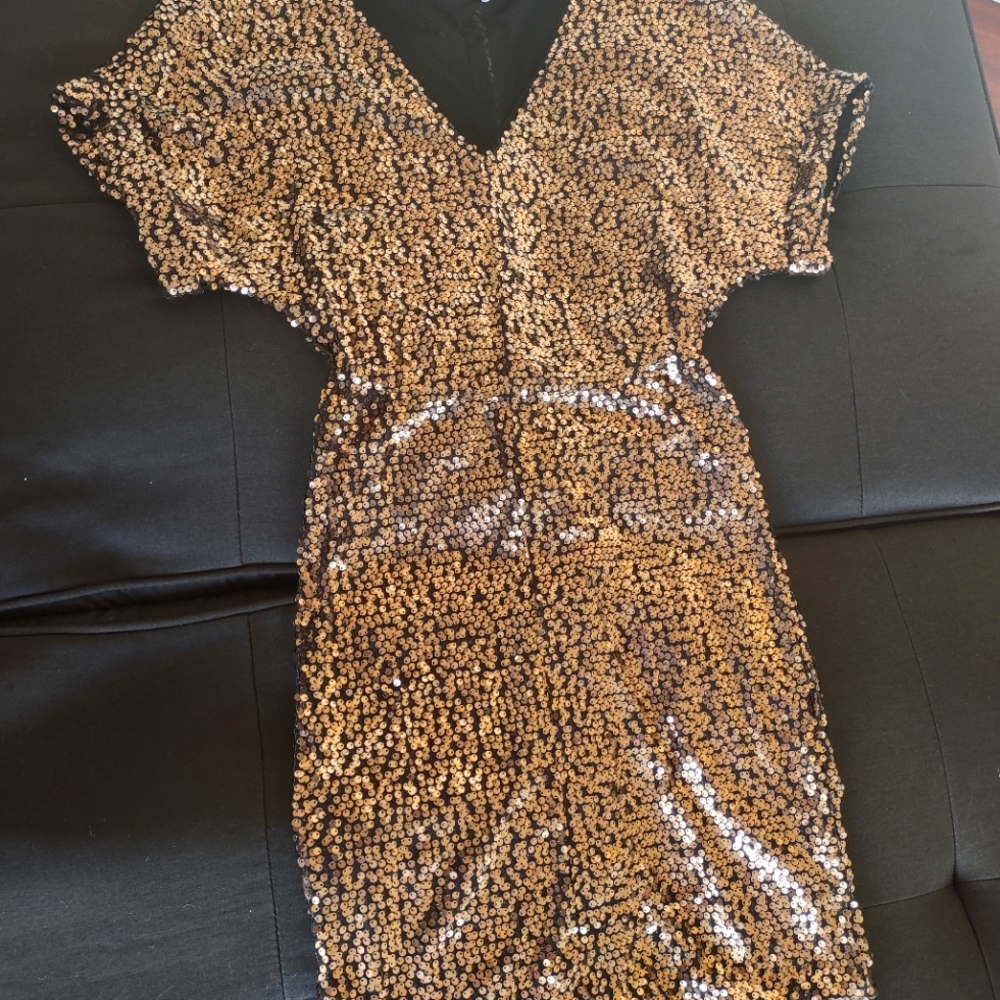 UK style French connection sequin evening dress